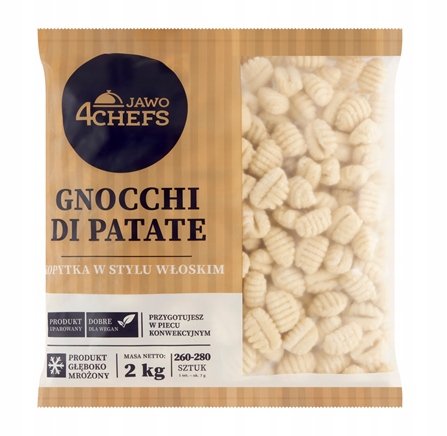 Levně Jawo 4CHEFS Gnocchi di patate kopytka v italském stylu zmrazená 2 kg