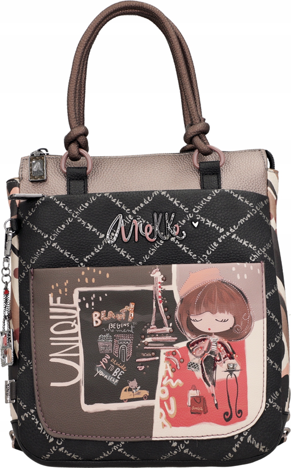 A725 Anekke torebka plecak miejski Mademoiselle Studio Real