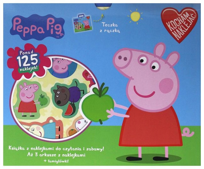 

Świnka Peppa Teczka z wielokrotnymi naklejkami Kd