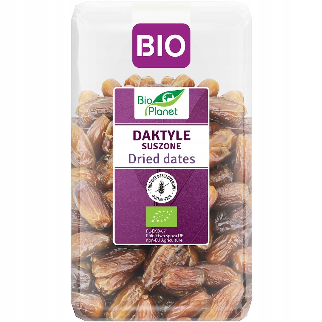 12x Daktyle Suszone Bezglutenowe Bio 1 kg Bio Planet