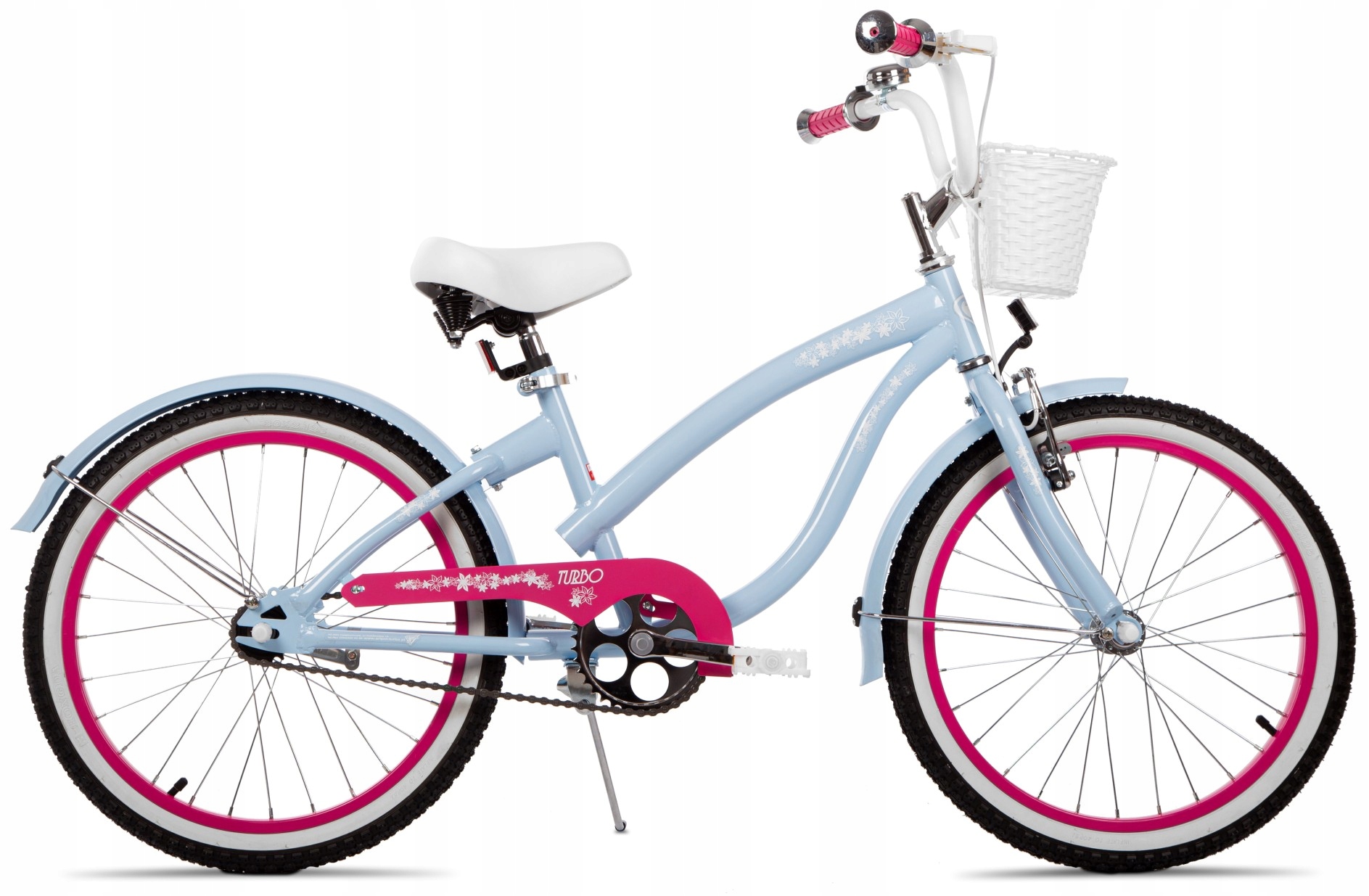 Polski Rower Dzieciecy 20" Cruiser Rowerek Dla Dziewczynki Stopka