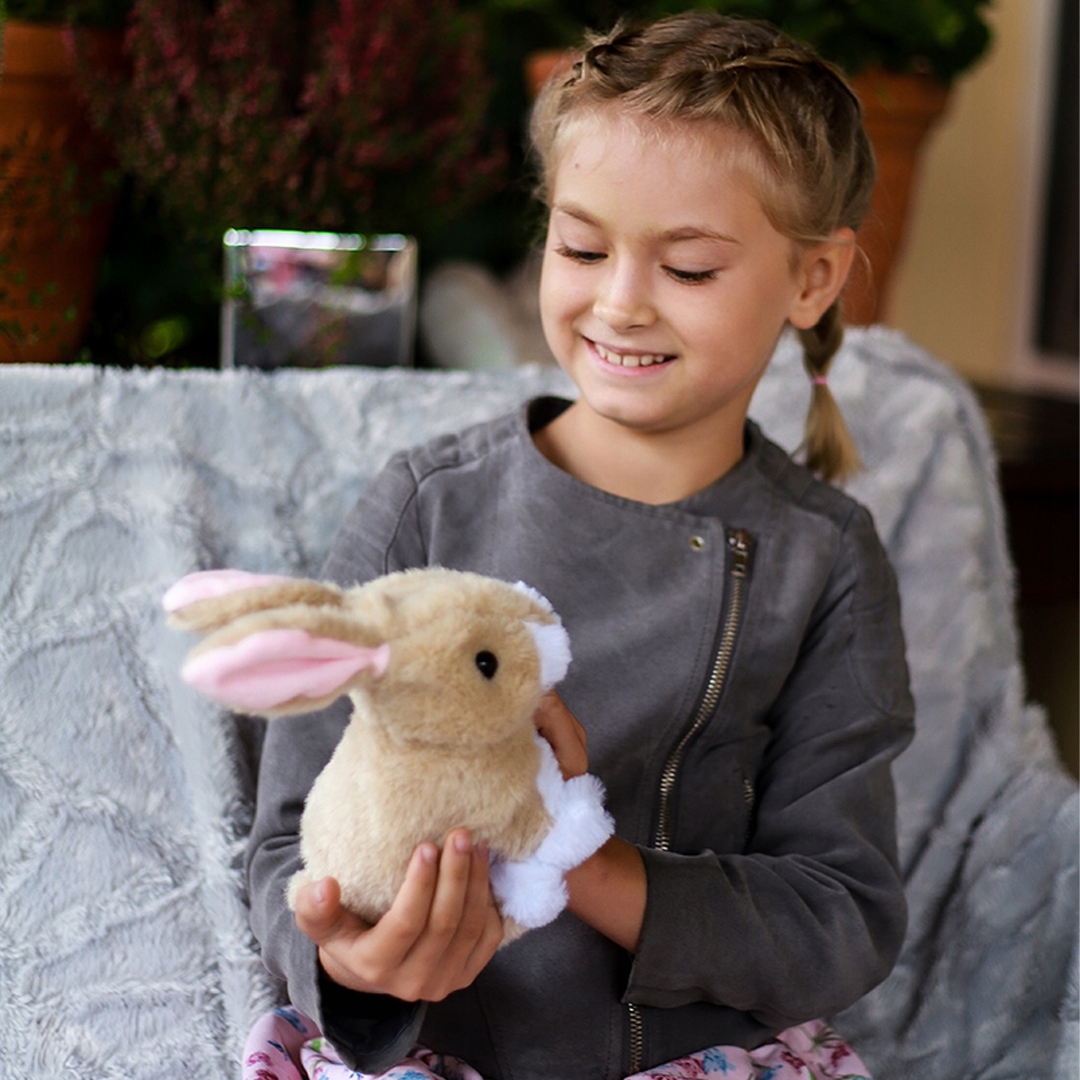 Interaktywny Skaczący Zajączek Rusza Uszami Królik Płeć chłopcy dziewczynki