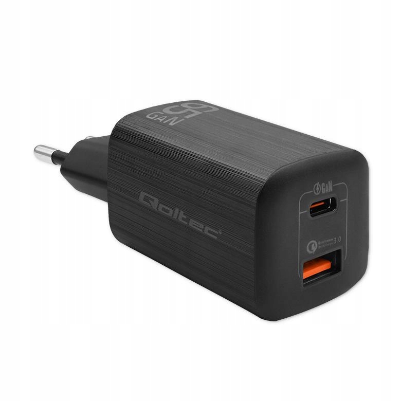 Qoltec Síťová Nabíječka Pd Usb Typ C Pro Notebook Telefon Tablet 65W Kompakt