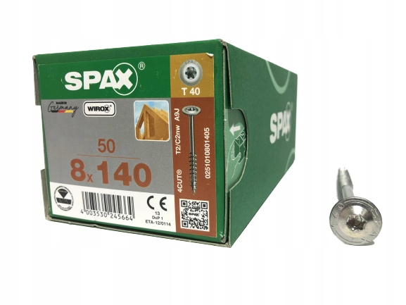 

Spax Wkręt Ciesielski Konstrukc 1 Szt 8x140 Talerz