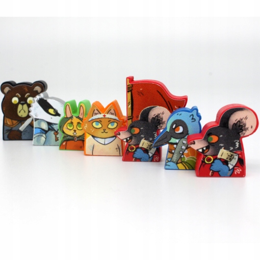 Meeple Stickers: zestaw naklejek do Root: Maruderzy Nazwa Meeple Stickers: zestaw naklejek do Root: Maruderzy