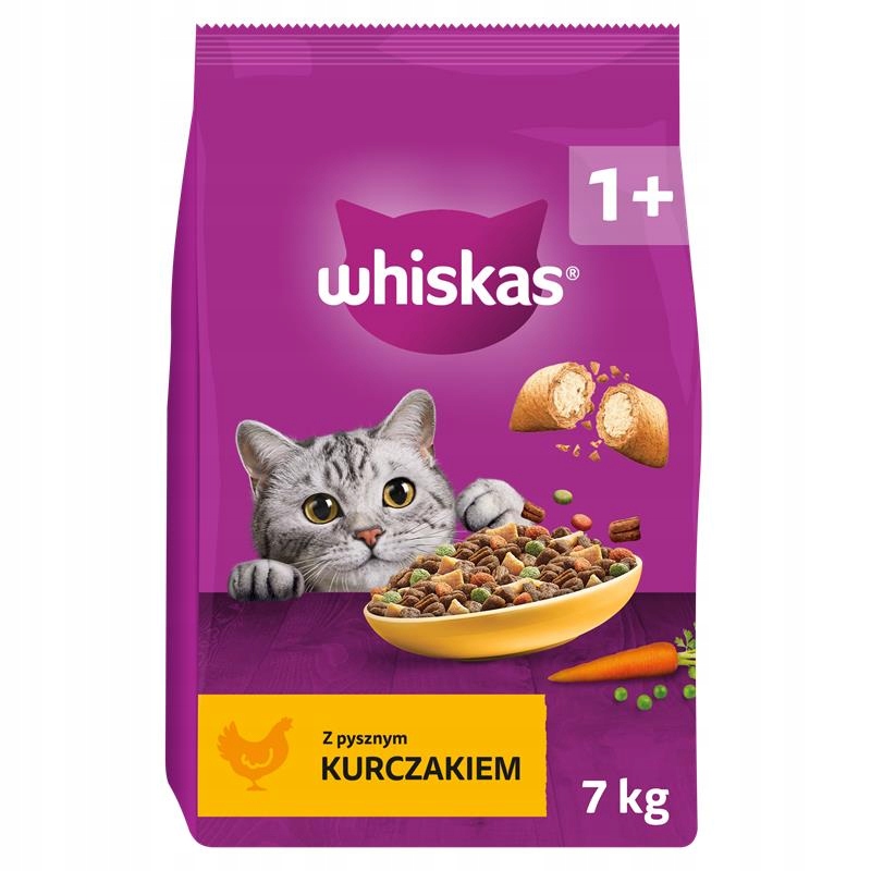 Whiskas sucha karma dla kota z kurczakiem 7 kg