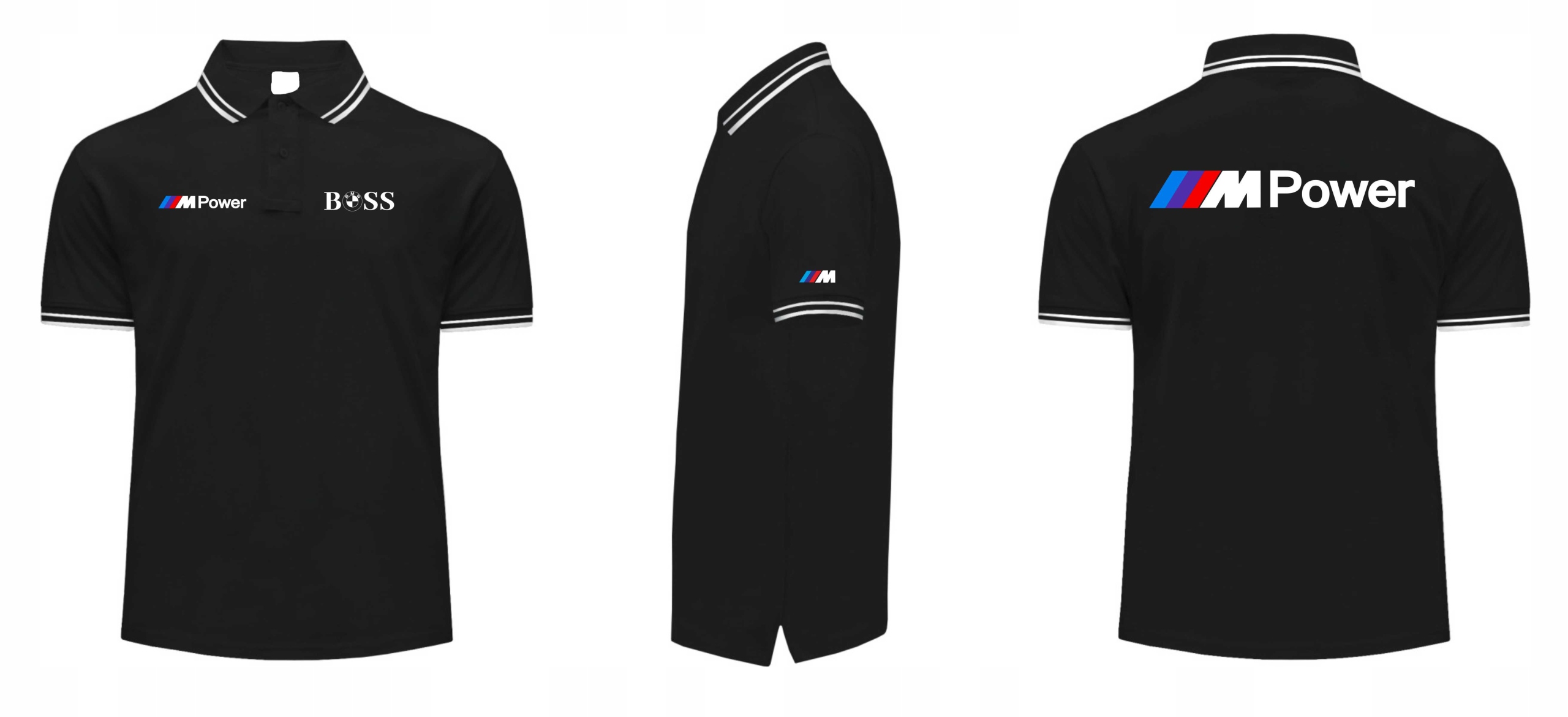 KOSZULKA POLO MĘSKA BMW M-POWER M PAKIET 3 KOLORY