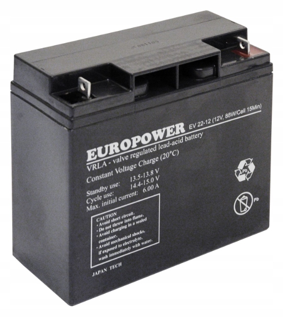 Akumulator 12V 22Ah Ev 22-12 Europower