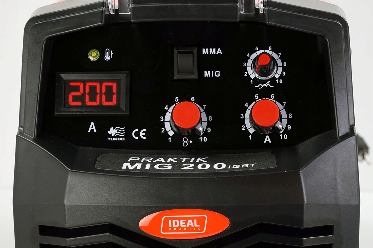 Spawarka MIGOMAT 2w1 MIG MAG 200 MMA FLUX zestaw Marka Ideal