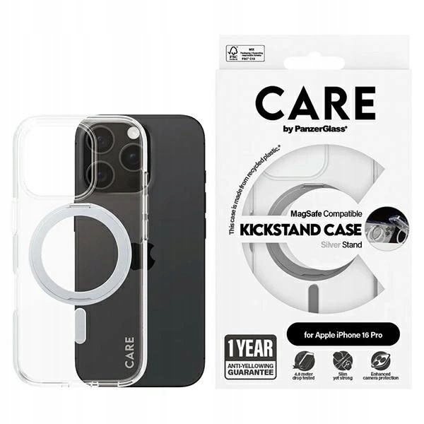 Etui Care by PanzerGlass Feature Kickstand Case z MagSafe na iPhone 16 Pro