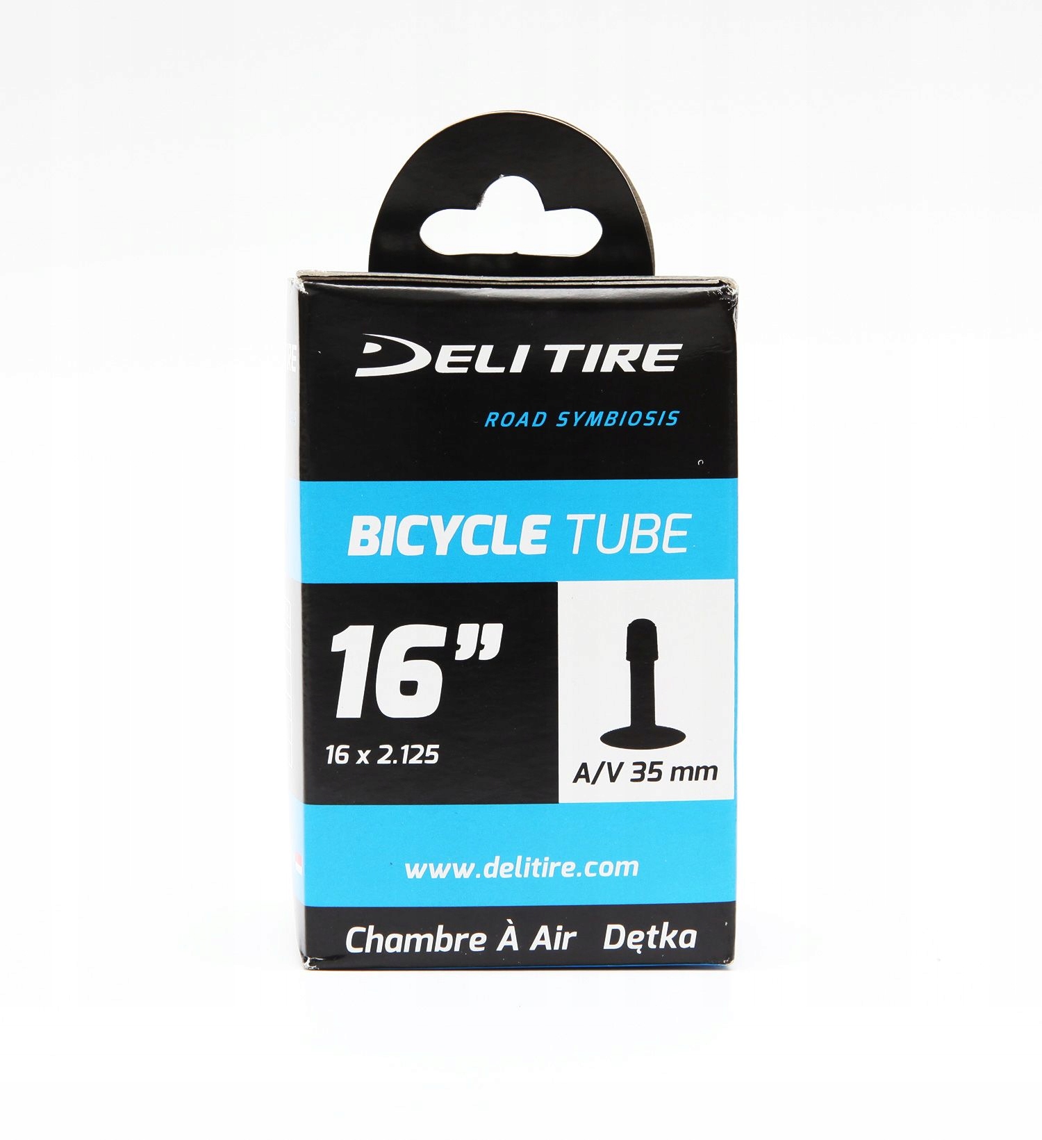 

Dętka rowerowa Deli Tire 16x2.125 Av Box