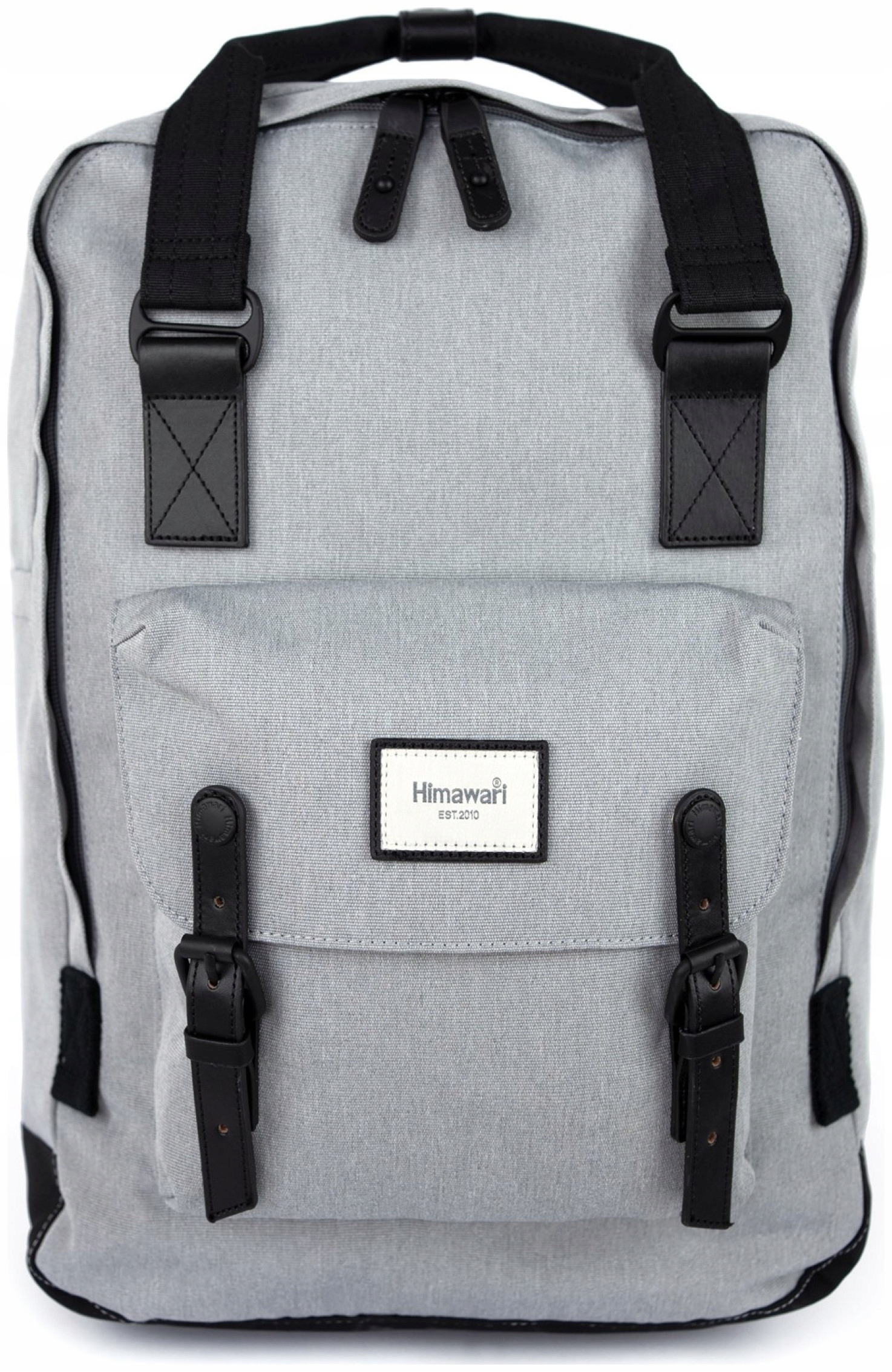 Batoh na notebook pro muže Himawari XL 17 palců městský, prostorný, světle šedý
