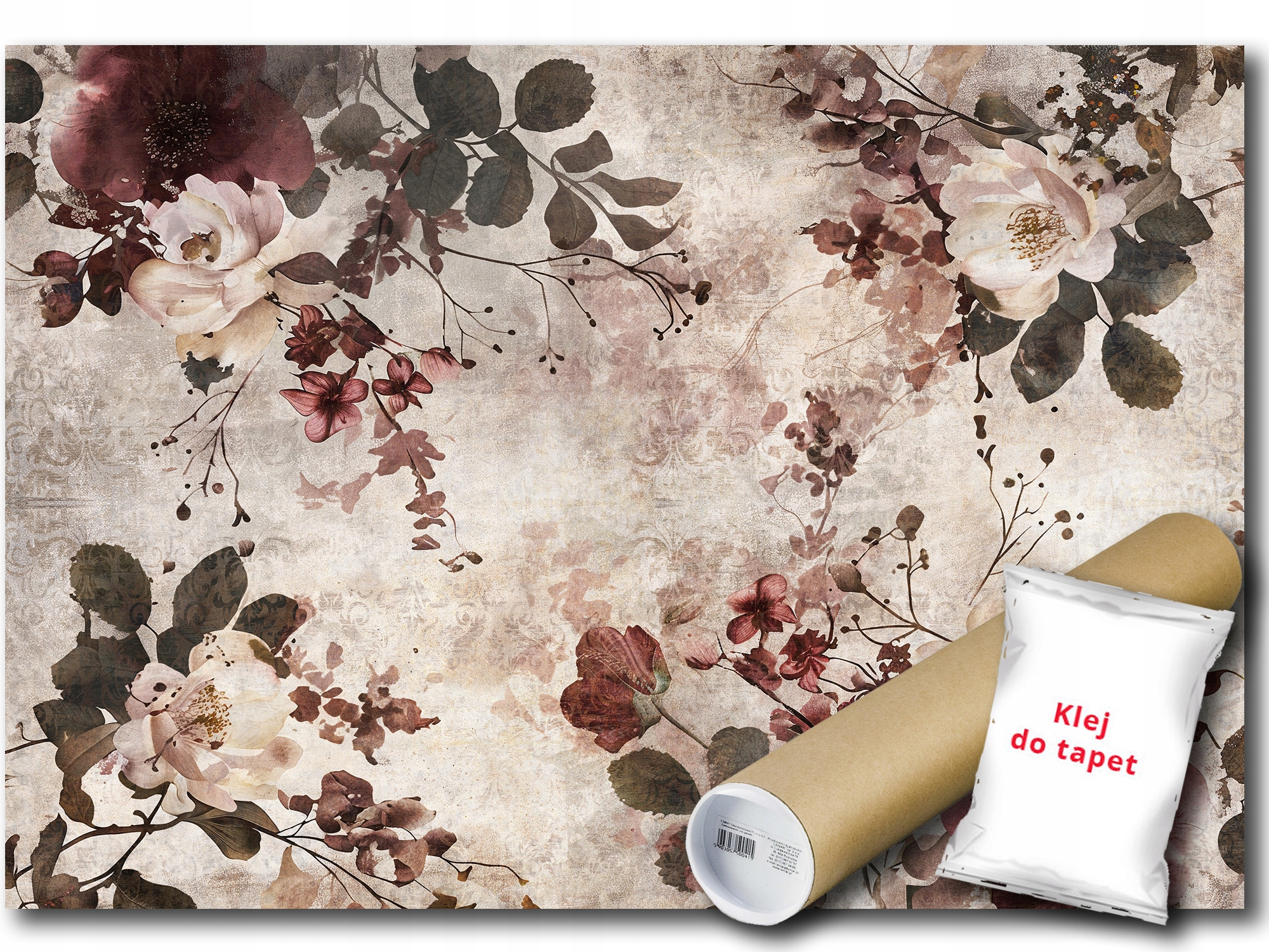 Vinylová Fototapeta Kvety Vintage Retro Vzor Štruktúra 416x290