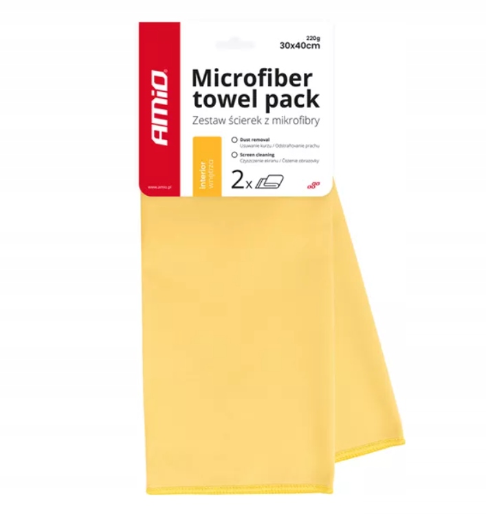 Amio Mikrofibra 30X40CM 220G 2SZT. 3745