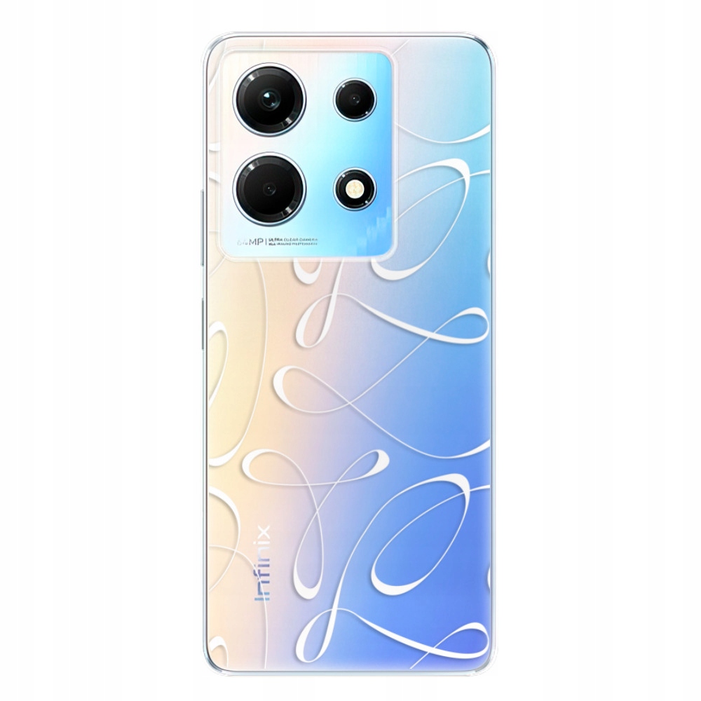Silikonowe etui iSaprio Fancy white do Infinix Note 30