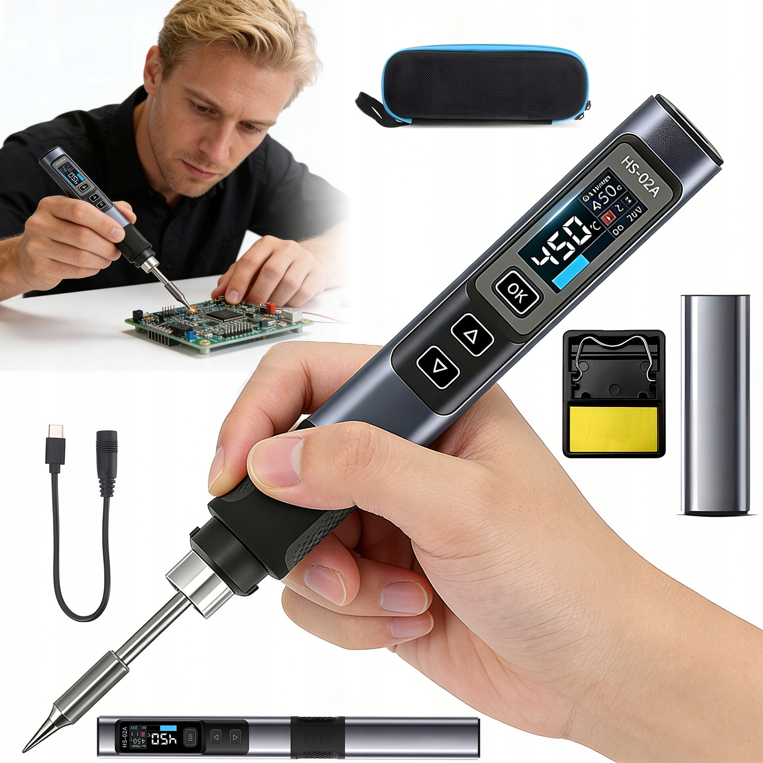 Přesná Bezdrátová Usb Páječka S Přenosnou Akumulátorovou Baterií