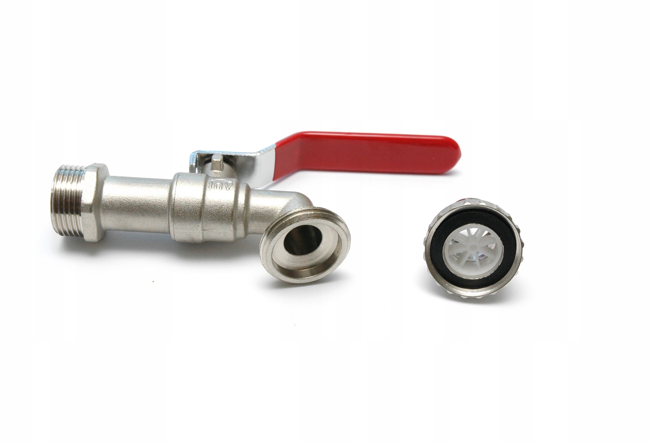 KRAN CZERPALNY KULOWY 3/4'' Z KOŃCÓWKĄ DO WĘŻA 1'' Marka Invena