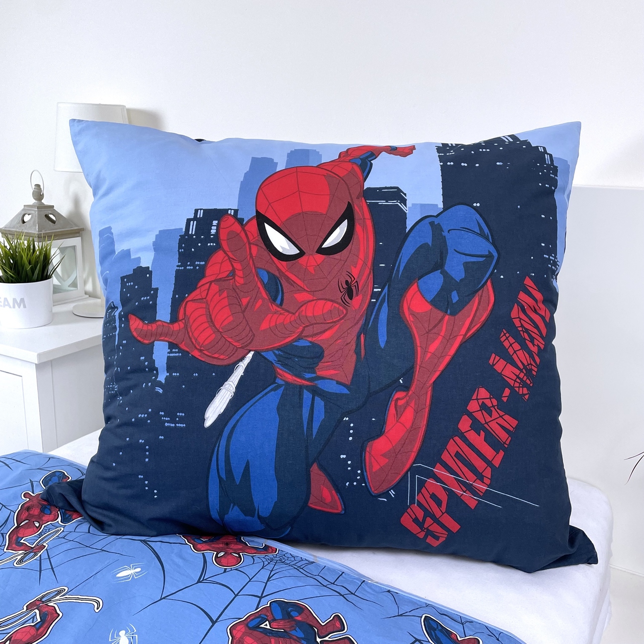 POŚCIEL Spiderman SPIDER-MAN 140x200 MARVEL BLUE 08 JF Długość kołdry 200 cm