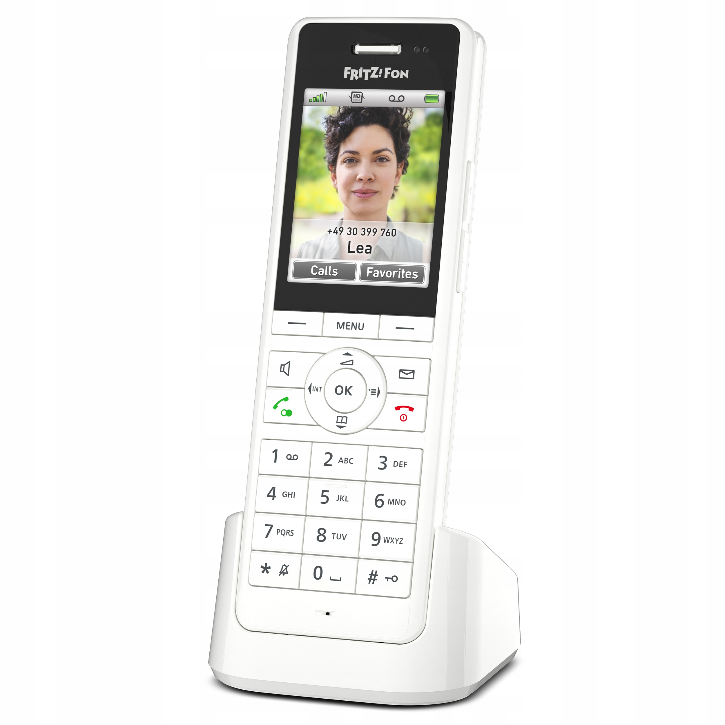 FRITZ!Fon X6 bílý – bezdrátový telefon Dect Smart Home pro FRITZ!Box