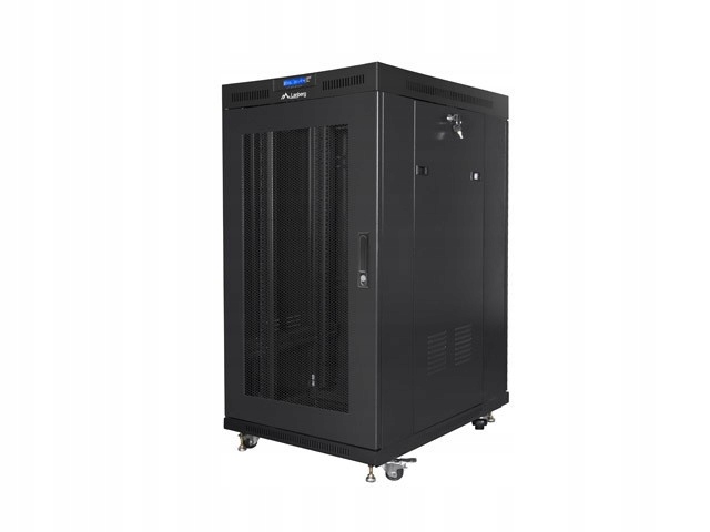 Stojanová skriňa Lanberg FF01-8022-23BL 19 palcov 22U 800x1000 dvere