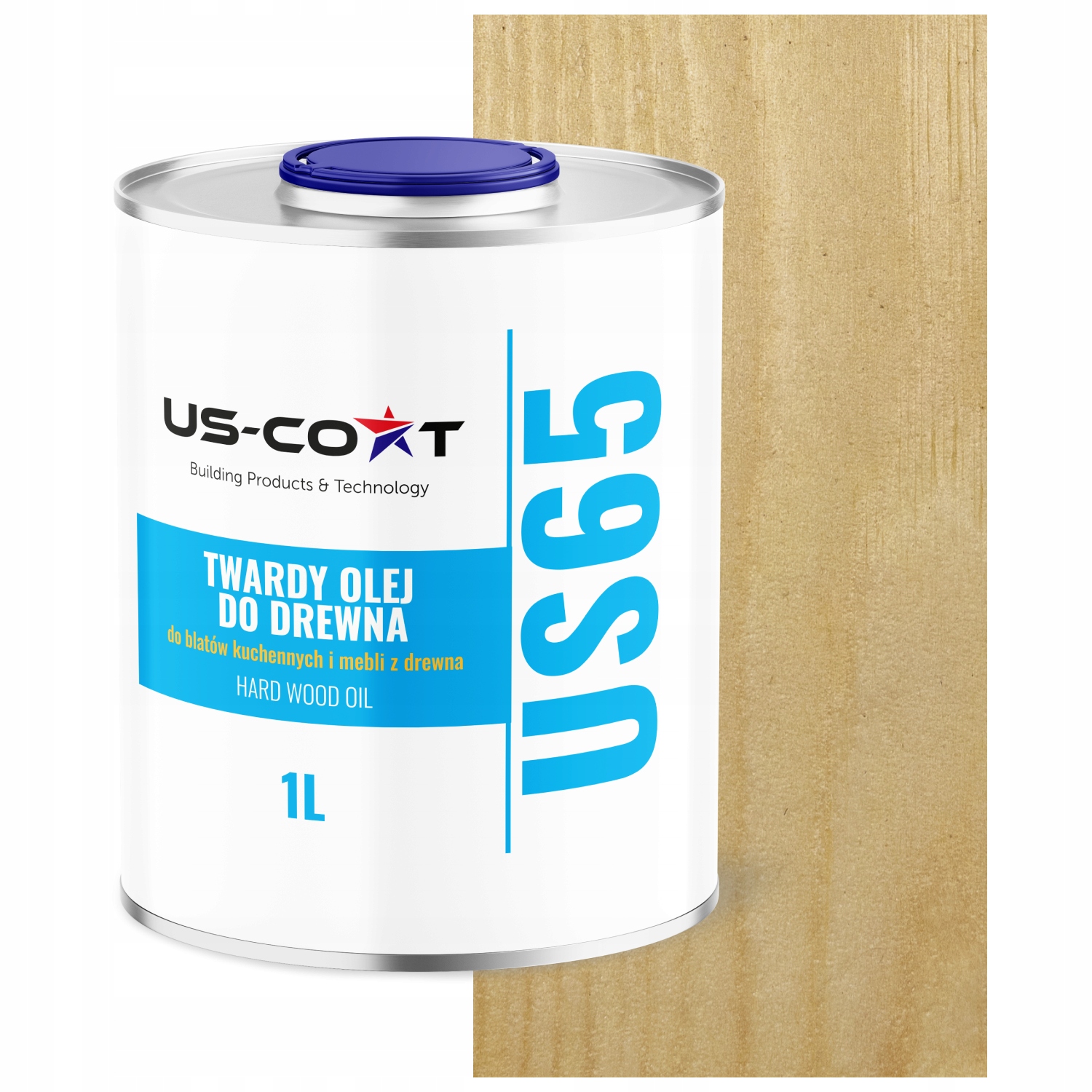 Pečující olej na tvrdé dřevo 1L Ochranný nábytek Terasy Mat