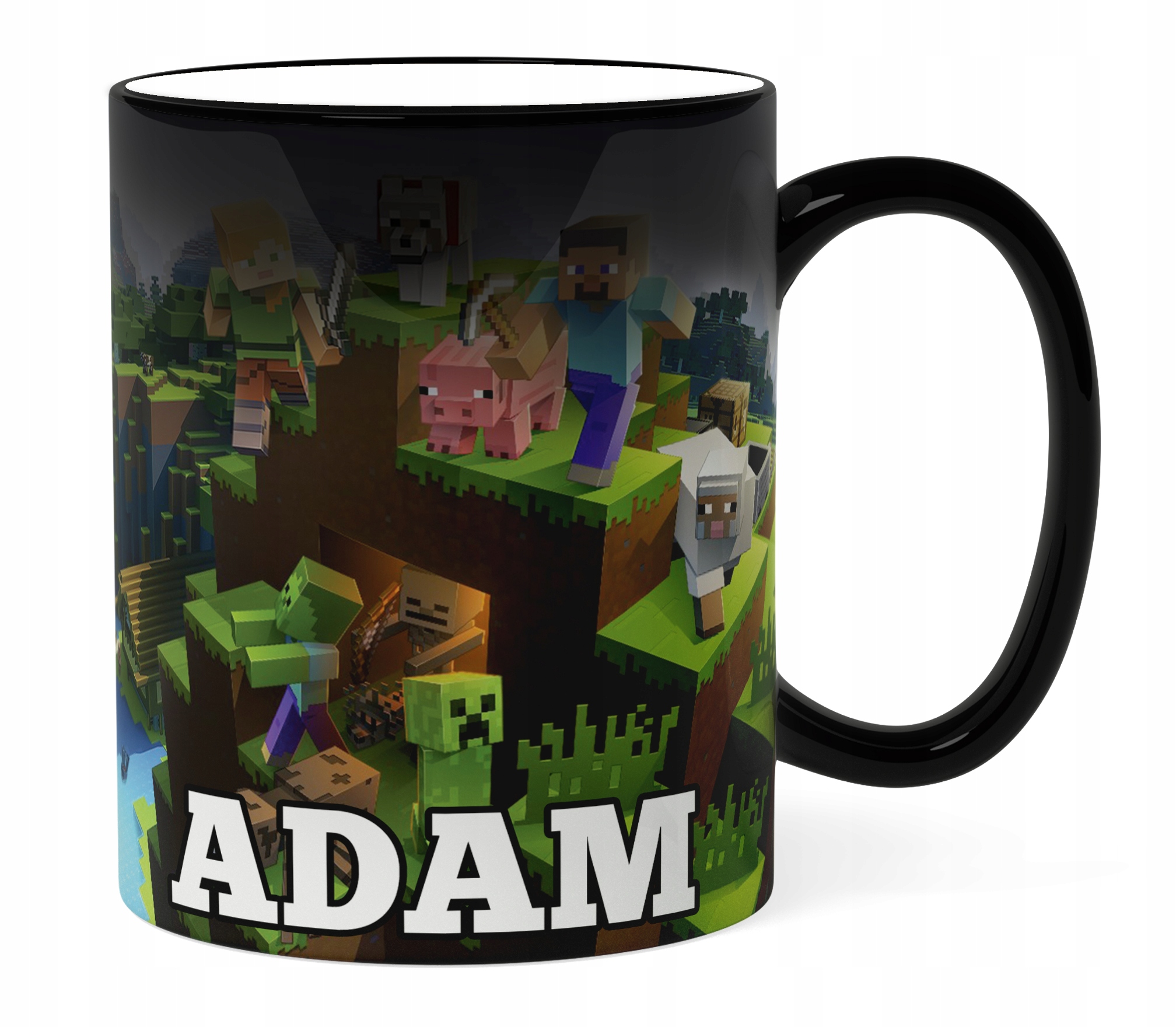 

Magiczny Kubek 330 ML Minecraft Różne Wzory+imię