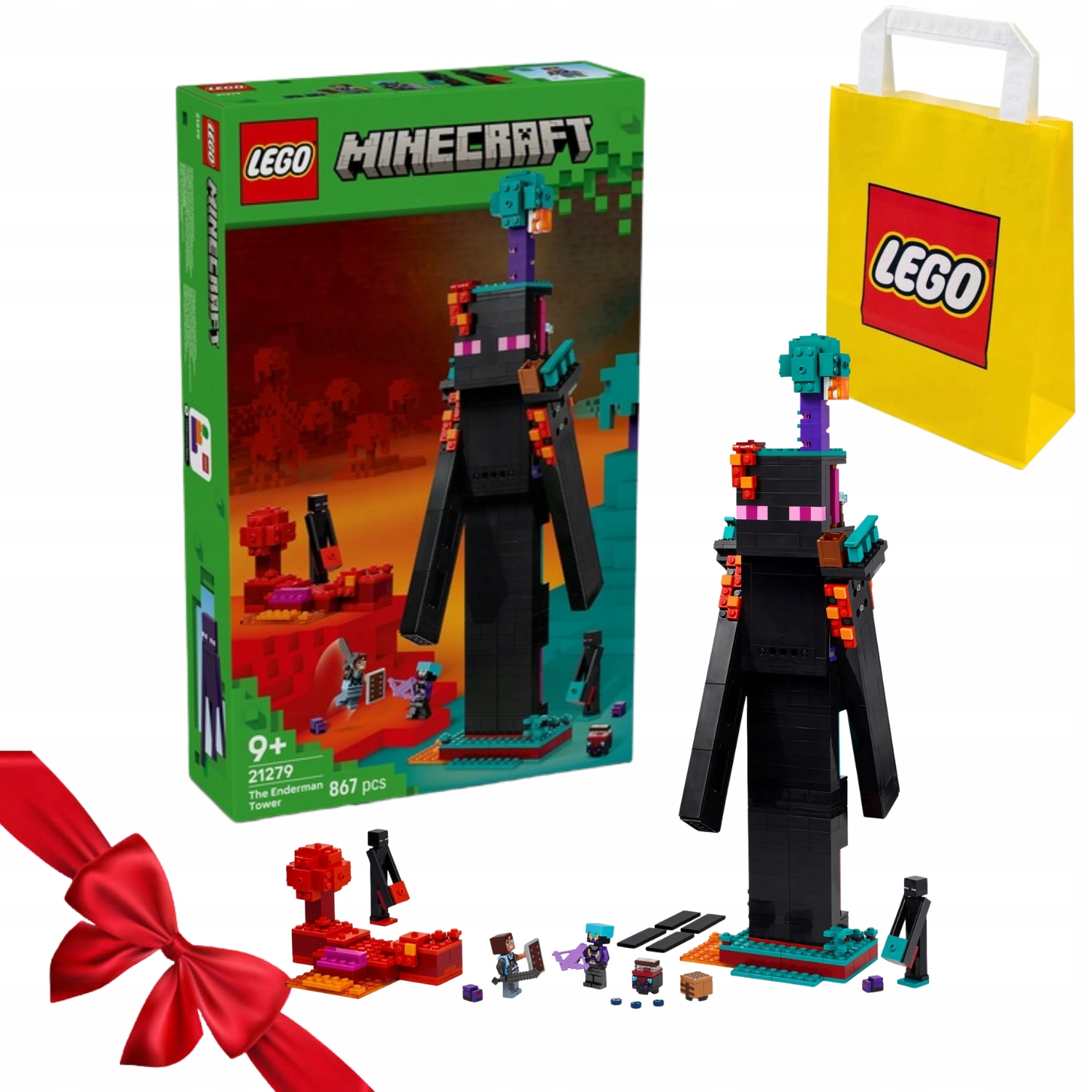 Zestaw Klocków Lego Lego Minecraft 21279 Wieża Endermana Na Świeta