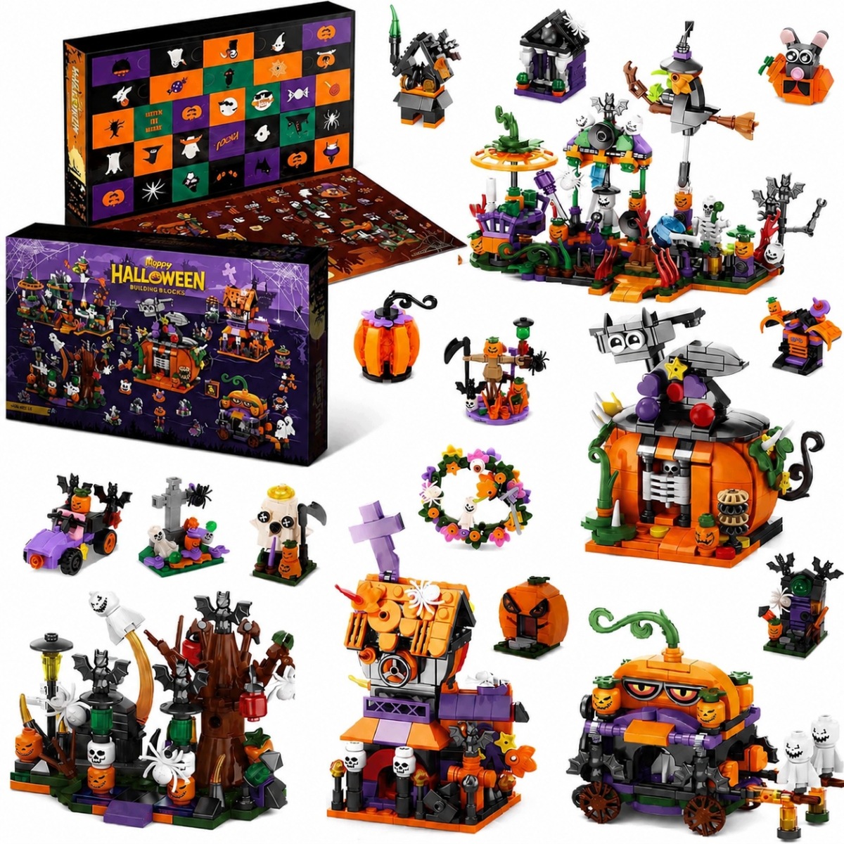 Адвент-календарь Halloween 2026 конструктор 31 в 1, 31 модель — фото 4