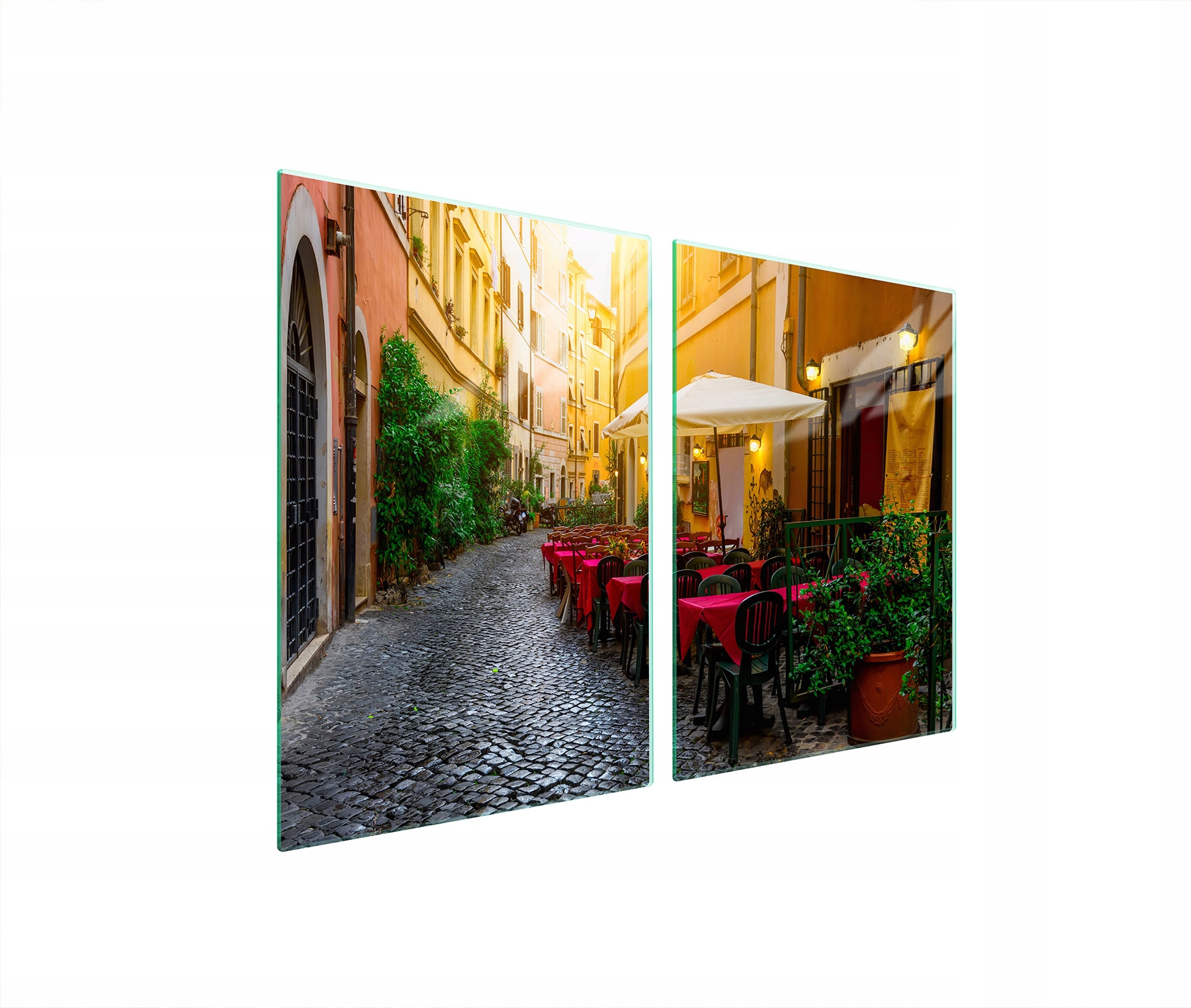 Skleněná Ochranná Deska Do Kuchyně 2x45x52 Ulička Tvrzené Sklo