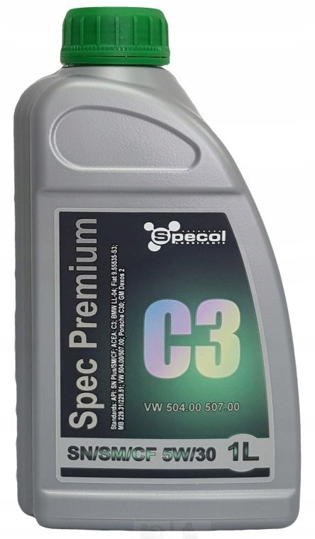 

Olej 5W-30 Spec Prem. C3 Sn/sm/cf Vw 507, 504 1L
