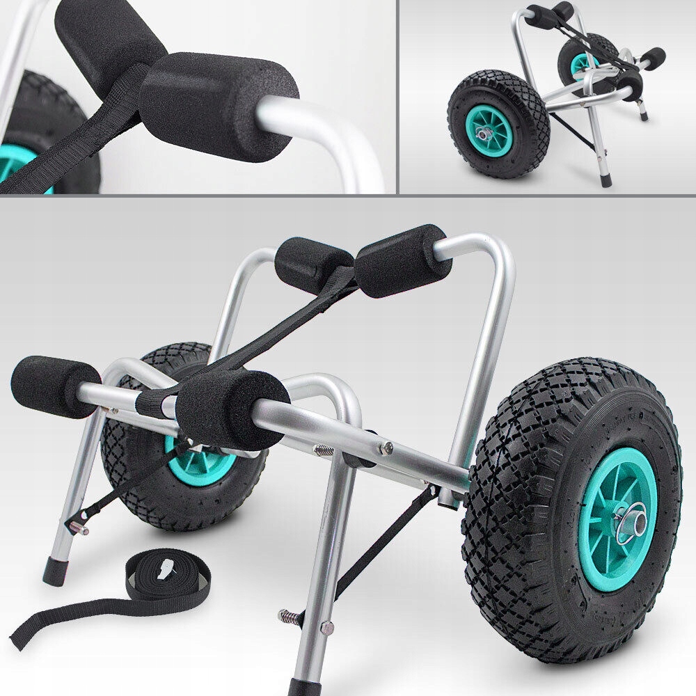Wózek Transportowy Do Kajaka Łódki Pontonu 70kg Waga 3.4 kg