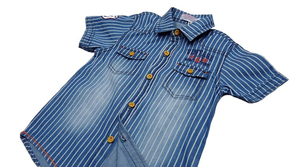 KOSZULA jeans VINTAGE r 10 ok - 134/140 cm RED Bohater brak