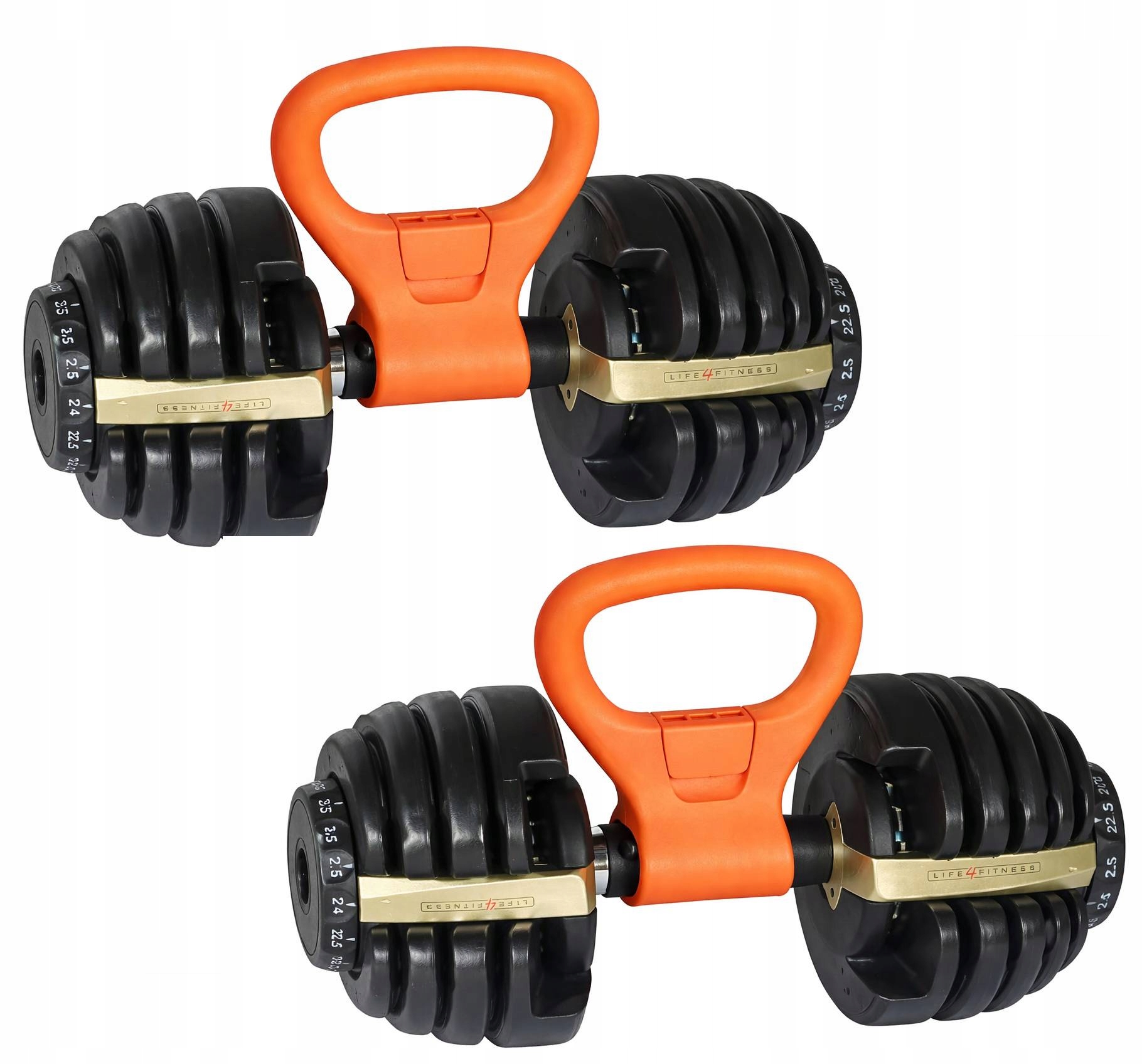 Zestaw 2X Hantel Regulowany Z Podstawką Hantle Regulowane L4F 2,5-24kg 2szt