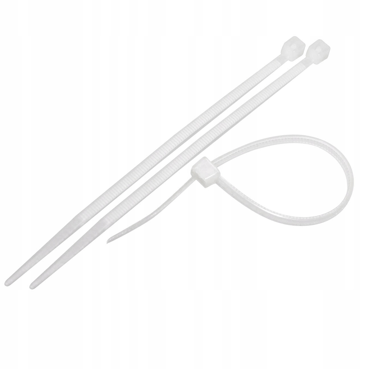 OPASKI ZACISKOWE 3.6X300mm 100 SZT. BIAŁE EAN (GTIN) 5901180802123