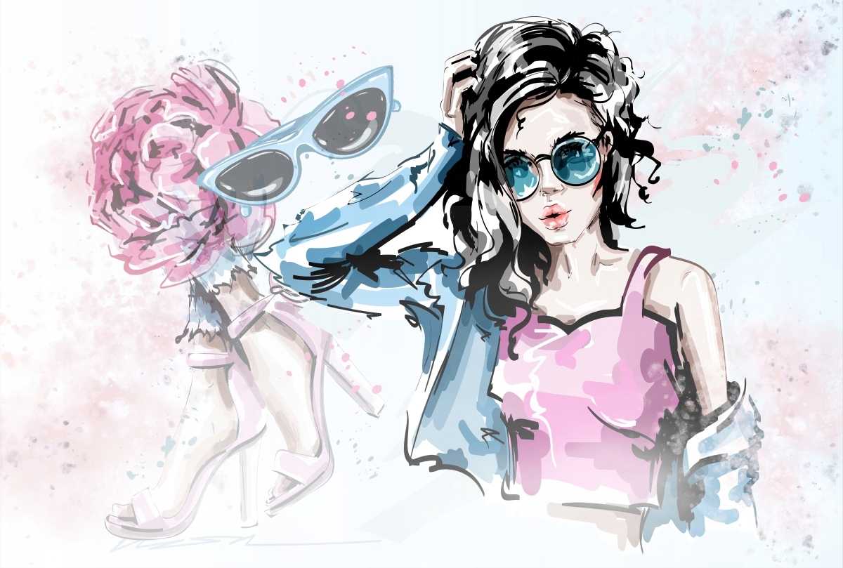 Tapeta młodzież fashion dziewczyna wz3 NA WYMIAR