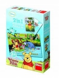 

Puzzle 66el. + Memo Czarny Piotruś, Kubuś Puchatek