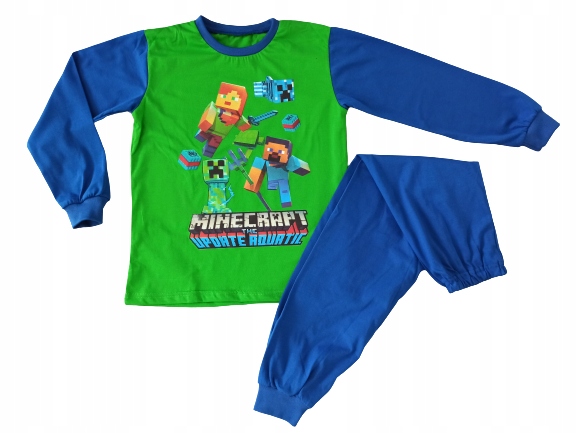 

Piżama bawełniana bluzka spodnie 128 Minecraft