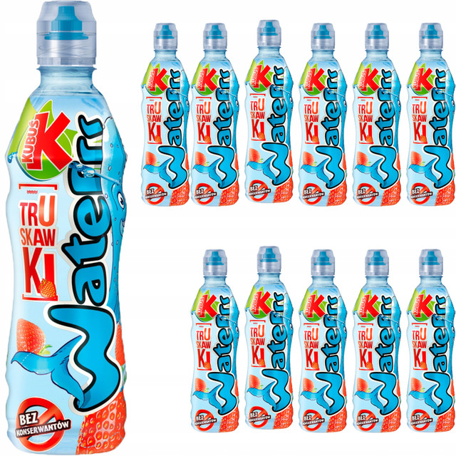 Levně Dětská voda Kubuś Waterrr jahodová 12 x 500 ml
