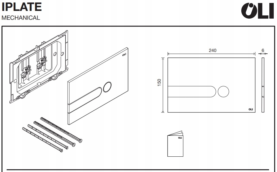 PRZYCISK DO STELAŻA KOŁO SLIM / SLIM2 CHROM POŁYSK Linia iPlate