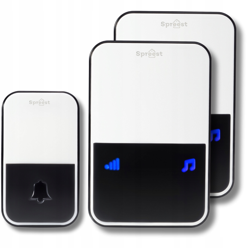 Bezdrátový Zvonek Na Dveře Do Branky Na Baterie, Voděodolný, 2 Odrazky