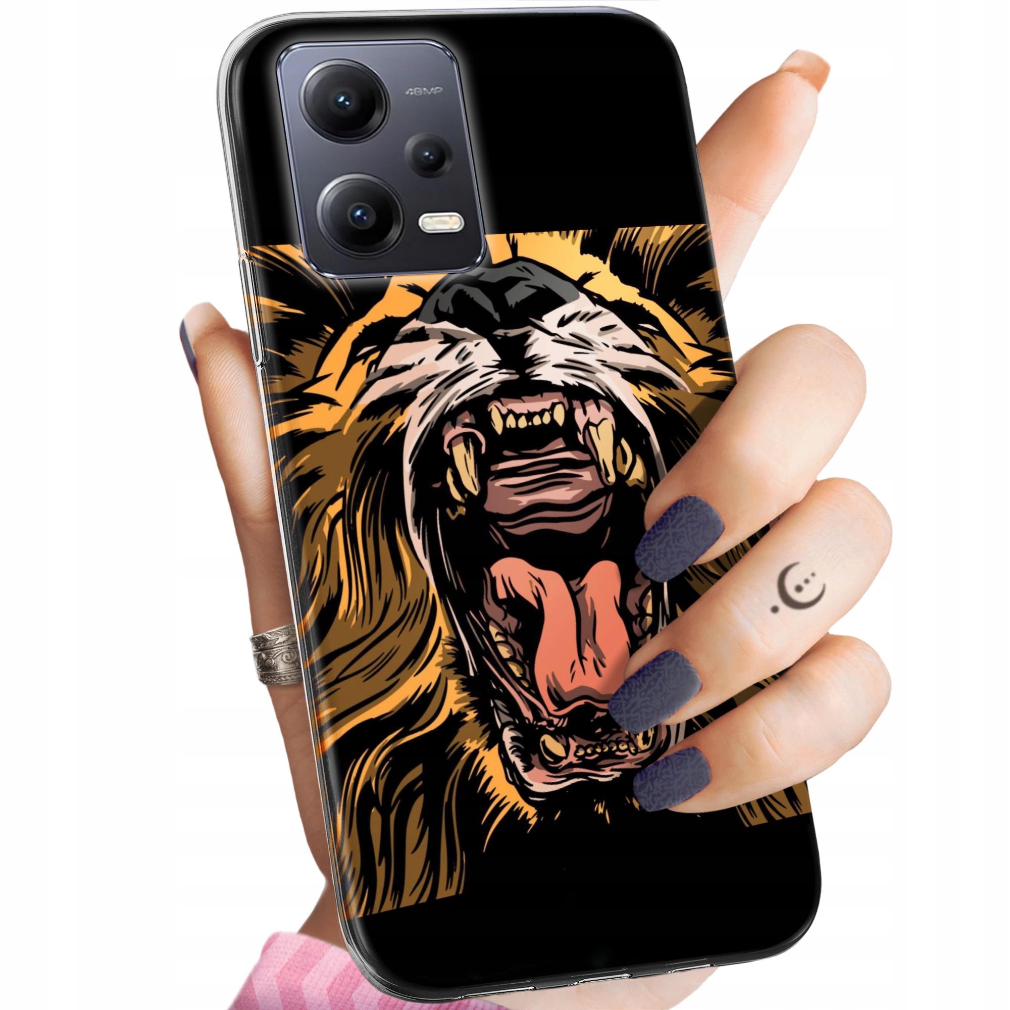 Etui Do Redmi Note 12 5G Poco X5 Lew Lwy Lwica Obudowa Pokrowiec