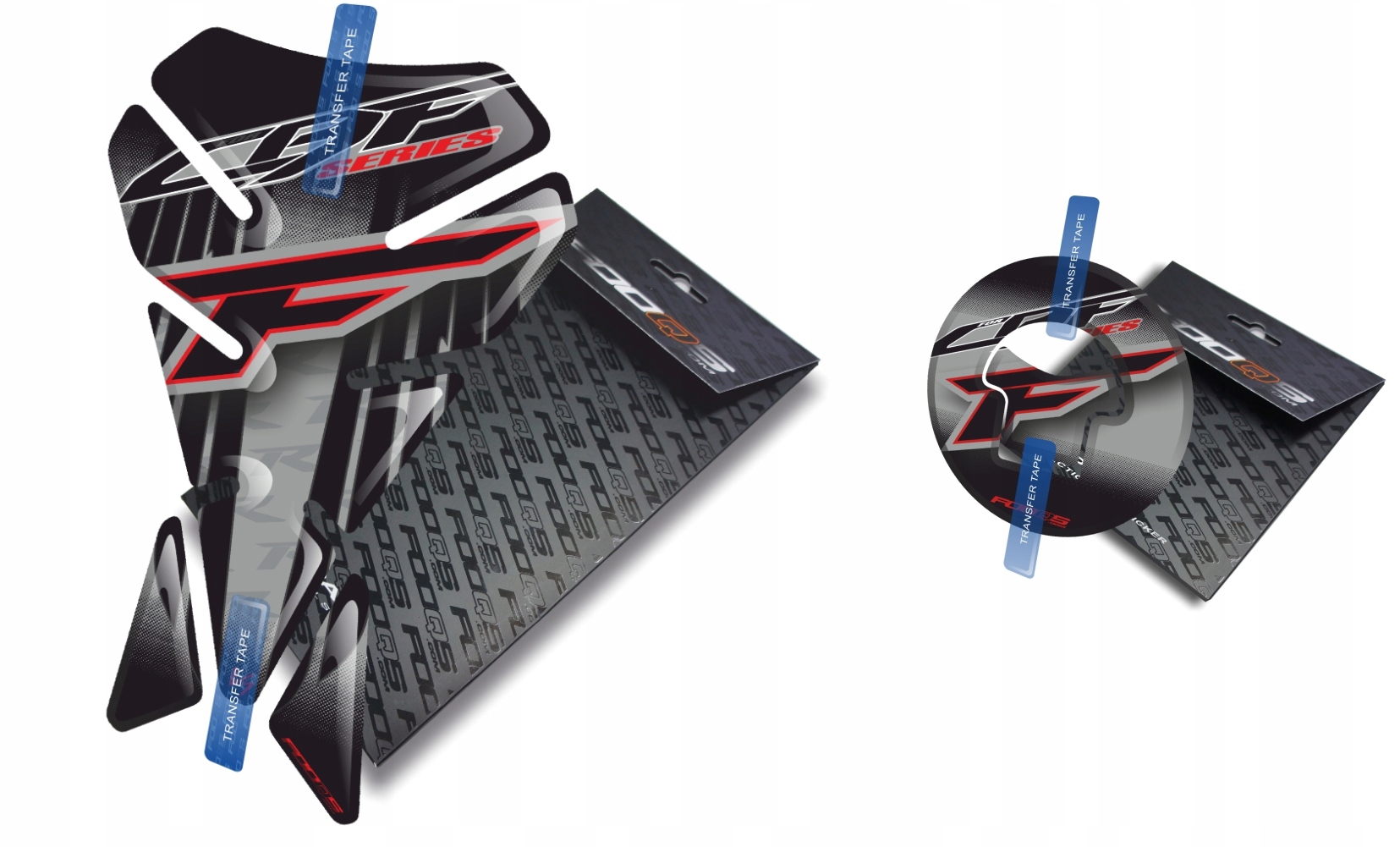 Tank-pad Cap-pad V1 od společnosti Fooqs pro Honda Cbf 125 250 Stříbrný