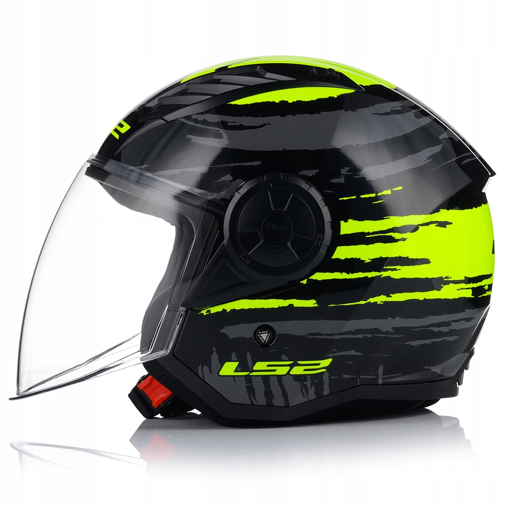 OTWARTY KASK MOTOCYKLOWY LS2 OF616 AIRFLOW II BRUSH LEKKI NA SKUTER CHOPPER Rozmiar L