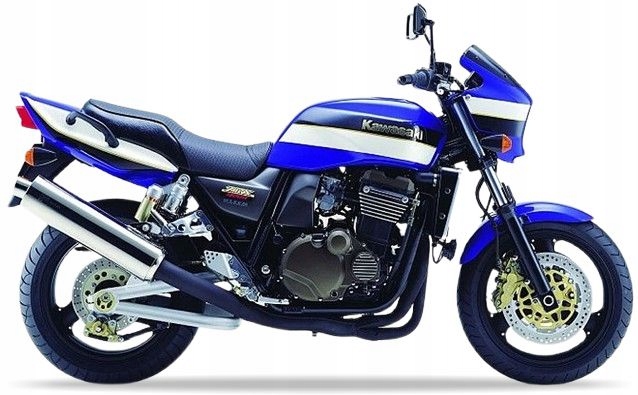 Samolepky Juula Pro Kawasaki Zrx 1200 R 2002 Modré Bílé