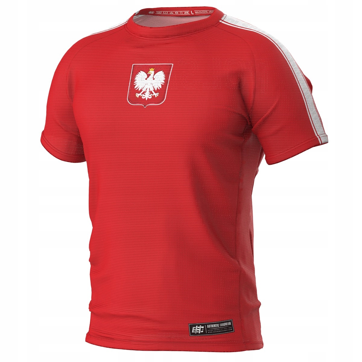 Koszulka dla dzieci sportowa Godło Reprezentacji Polska 2024 128 Czerwona