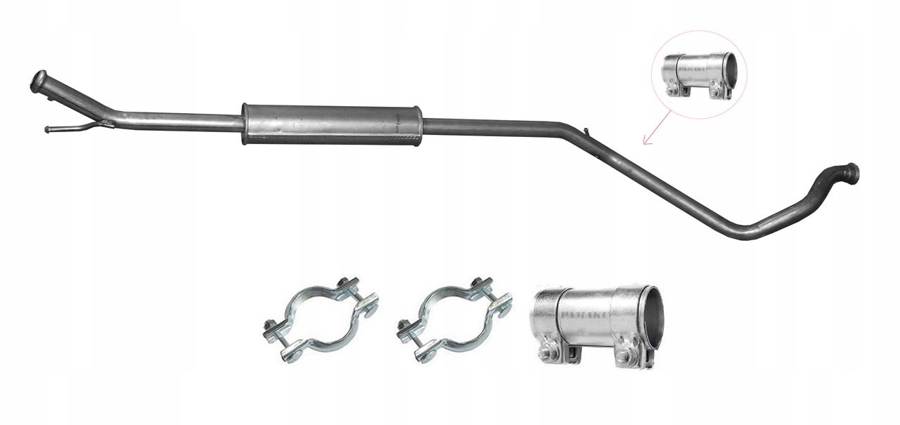 Peugeot 307 1.4i 16V 66kW (2003-2007) Hatchback Tlumič