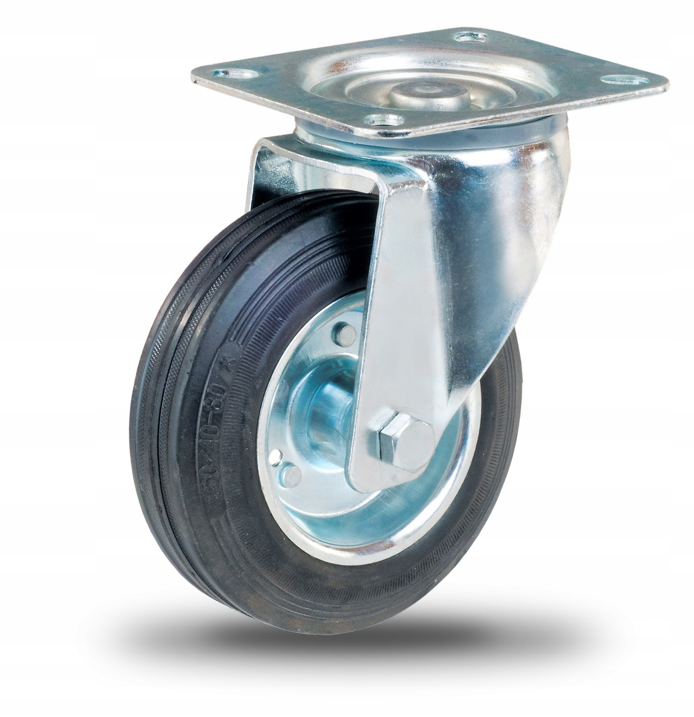 

Koło 125 mm obrotowe metal guma, kółko do wózka