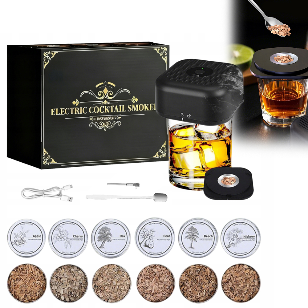Elektrická Sada Na Uzení Whisky Smoker S Nářadím Na Nápoje