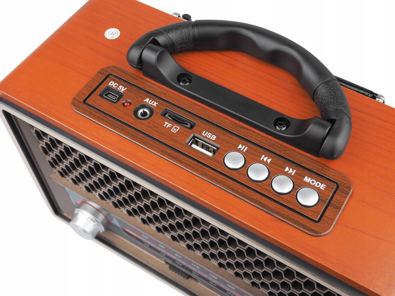 Radio w stylu retro głośnik bluetooth , USB , AUX , SD , FM , AM , SW Model MK-197