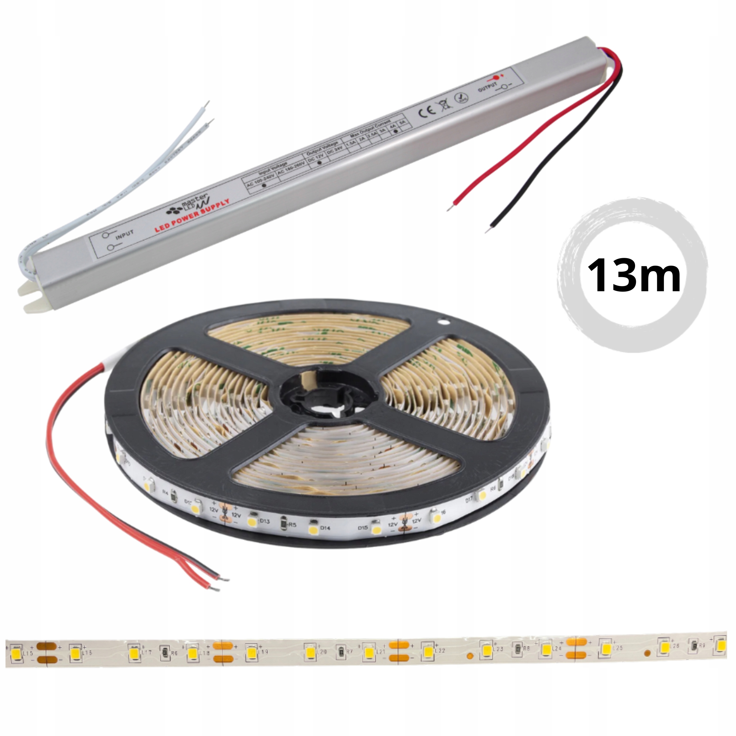 Set 13 m Led páska Premium neutrální bílá 12 V
